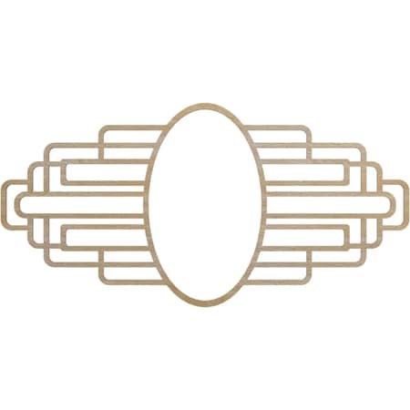 Ekena Millwork Elizabeth Wood Fretwork Pierced Ceiling Medallion, Birch, 24"W x 12"H x 6 5/8"IW x 11 3/8"IH x 1/4"T CMWP24X12X0250EBBI